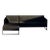 Crate & Barrel Dune Black Sectional Sofa For Sale