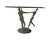 Mid-Century Modern Vintage Mid Century Modern Italian Nude Women Brutalist Bronze Glass Circle Accent Table 1970s Sculpture Sculptural For Sale - Image 3 of 12
