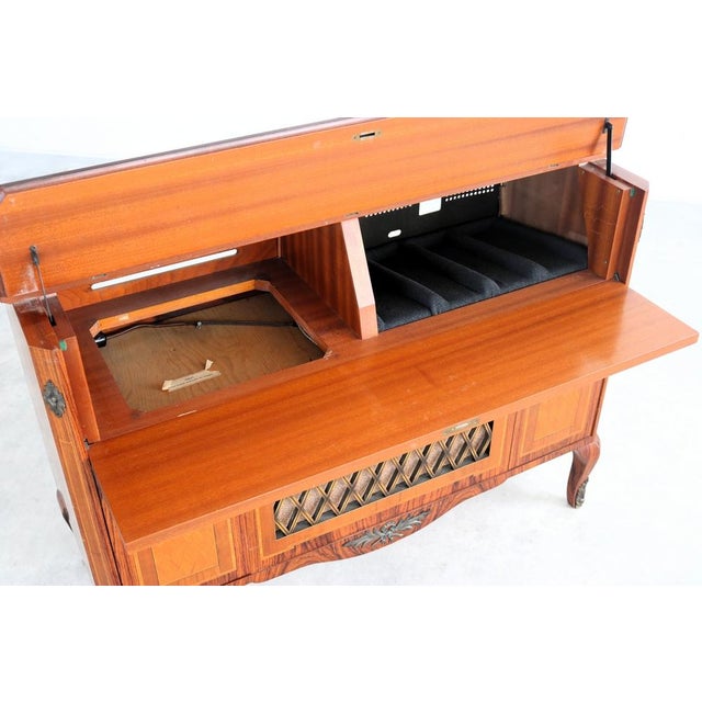 Brown Gustavian Audio Cabinet, 1950s For Sale - Image 8 of 15