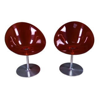Eros Armchairs in Polycarbonate by Philippe Starck, 2001, Set of 2 For Sale