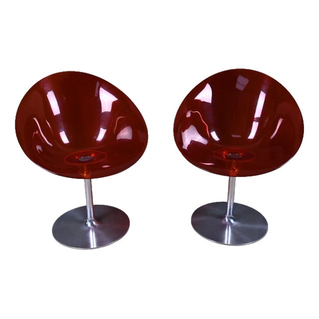 Eros Armchairs in Polycarbonate by Philippe Starck, 2001, Set of 2 For Sale