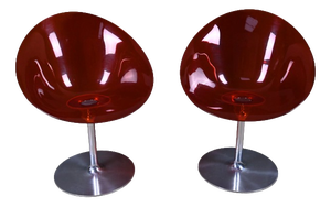 Eros Armchairs in Polycarbonate by Philippe Starck, 2001, Set of 2