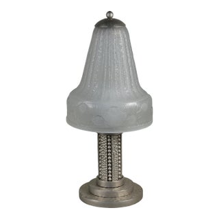 1930s French Art Deco Table Lamp by H. Fournet & Daum - France For Sale