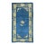 1940s Zabihi Collection Blue Chinese Small Rug For Sale