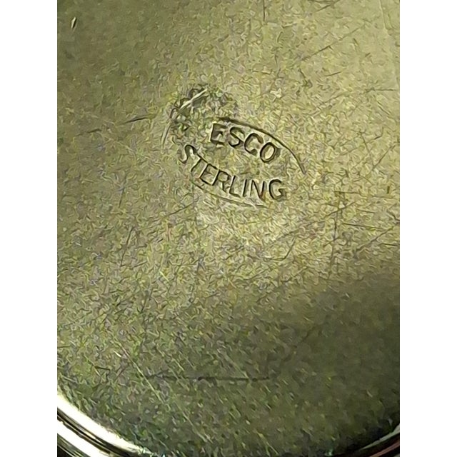 Silver Vintage Esco Sterling Silver Kiddush Cup Beaker Engraved Jewish Judaica For Sale - Image 8 of 12