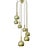 Metal Space Age Pendant Light in Brass from Staff Leuchten, 1970s For Sale - Image 7 of 17