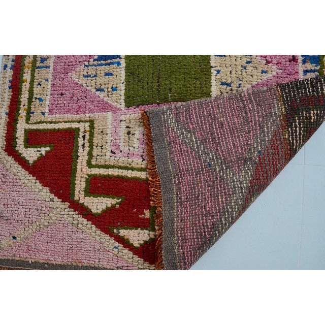 Oushak Colourful Vintage Runner For Sale In Phoenix - Image 6 of 10