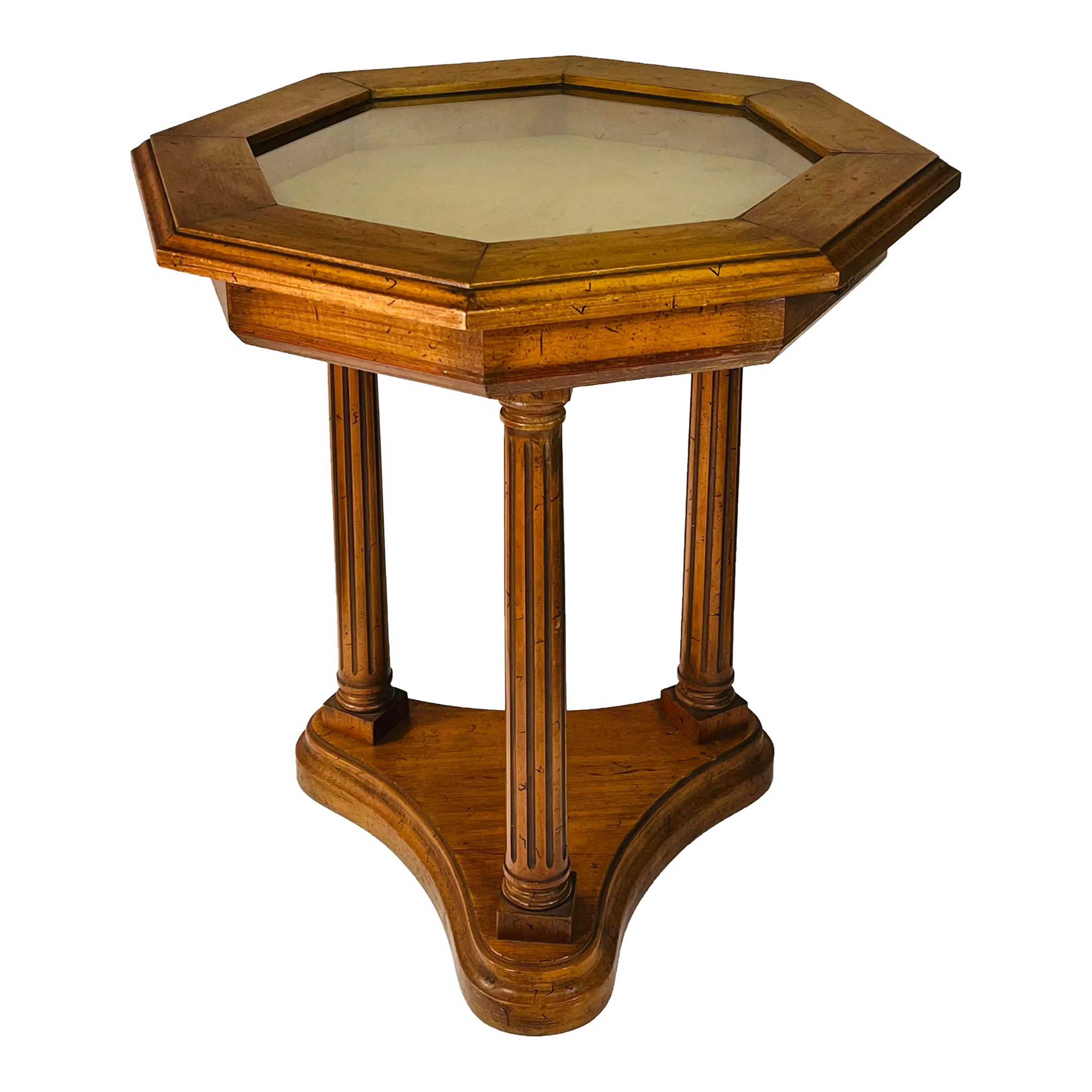 1960s Neo Classic Hexagon Side Table | Chairish