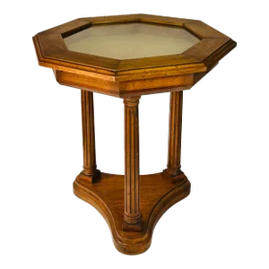 1960s Neo Classic Hexagon Side Table