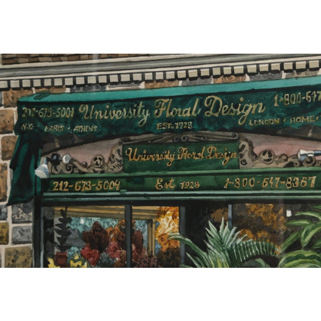 University Floral Design Unknown Artist Date: circa 1980 Watercolor on Paper, signed Image Size: 17.5 x 25 inches Frame...