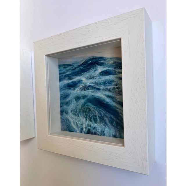 Abstract Waves Mountains High II by Elena Degenhardt | Soft Pastel on Paper Ocean waves and rolling hills. For Sale - Image 3 of 4