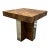 Vintage Burl Veneer and Mirrored Side Table in the Style of Milo Baughman For Sale