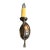 Antique Brass Wall Sconce For Sale