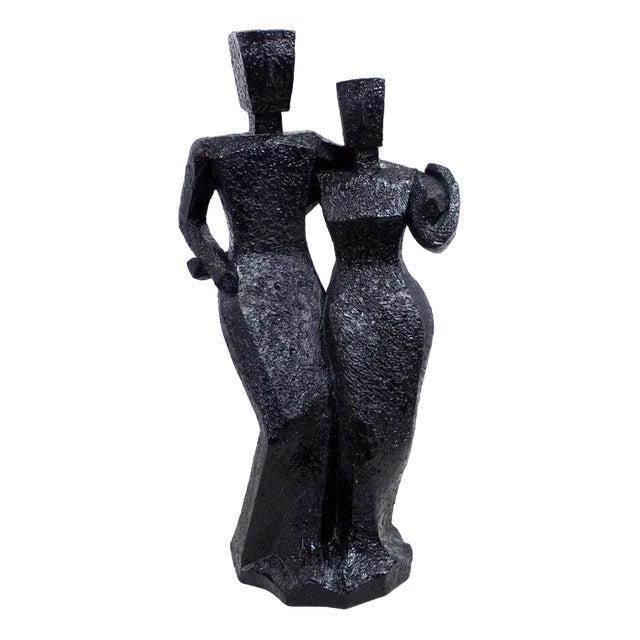 Modernist Couple Figurine in Resin, 2000s For Sale