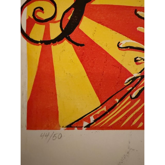 Contemporary Trey Anastasio - “Trey Solo – Summer Tour Fiesta 2001,” Signed Limited Edition Concert Poster, No. 44/50 For Sale - Image 3 of 8