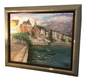 Vintage Mid-Century George Shelly Oil on Canvas Painting