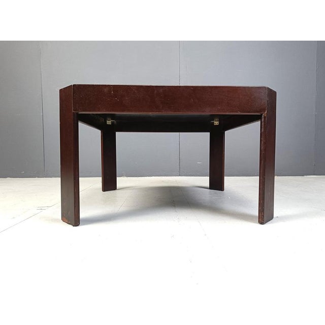 Vintage Etched Brass Side Table, 1970s For Sale - Image 6 of 11