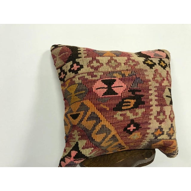 1960s Oushak Small Cushion Cover, 1960s For Sale - Image 5 of 6