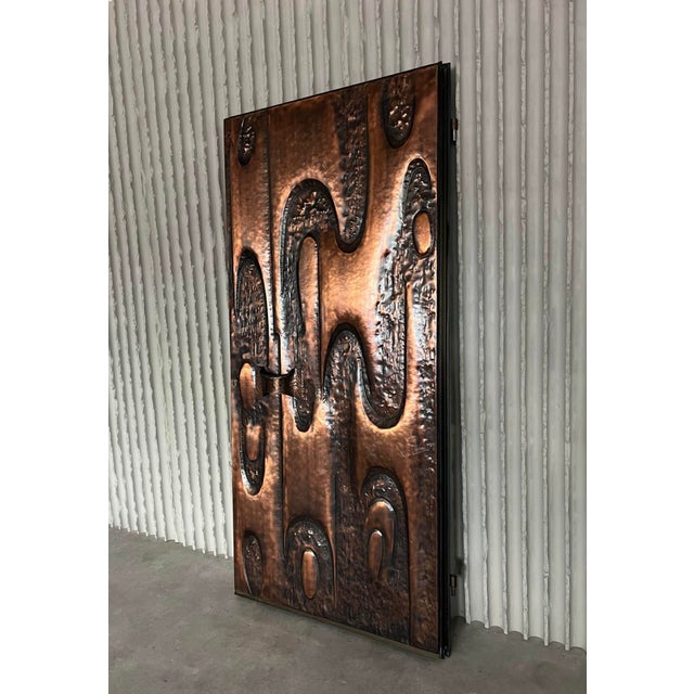 Metal Brutalist Art Door, 1960s For Sale - Image 7 of 8