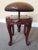 Theodore Alexander 4400-018 Round Leather Seat French Stool For Sale - Image 9 of 10