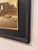 This oil on panel artwork presents a rugged landscape dominated by dramatic rock formations, evoking a sense of both...