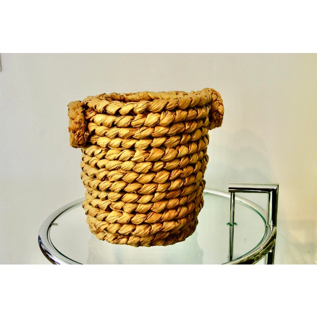 Wood Wastepaper Basket from Frida Minet & Adrien Audoux, 1950s For Sale - Image 7 of 8
