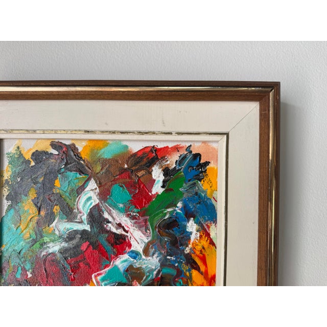 Chief Joseph the Eagle Expressionist Abstract Acrylic on Canvas Painting For Sale - Image 10 of 11