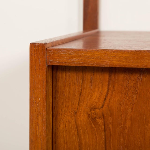 PS System Teak Wall Unit by Preben Sorensen for Randers Møbelfabrik, Denmark, 1960s For Sale - Image 12 of 14