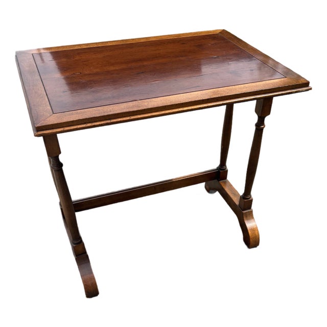 1980s Sheraton Revival Style Table For Sale