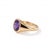 Contemporary Natural Amethyst Signet Ring | February Birthstone Ring | Dainty Unisex Signet Ring Us 7 For Sale - Image 3 of 3