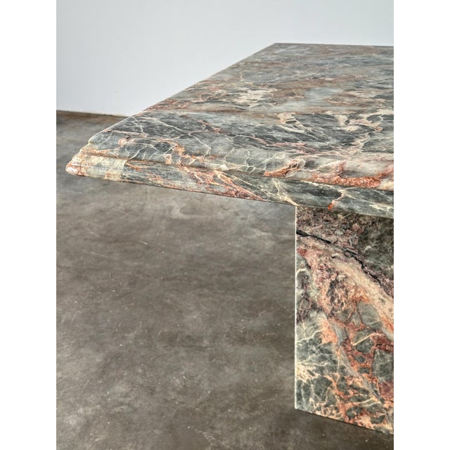 Fior Di Pesco Marble Plinth Side Table, Italy, 1980s For Sale In Greensboro - Image 6 of 18