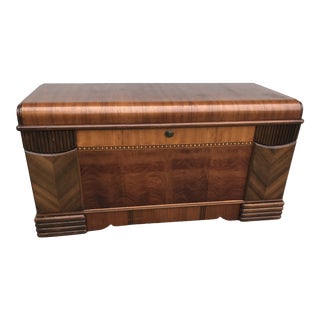 Art Deco Cedar Blanket Chest For Sale