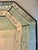 Antique or Vintage Octagonal Venetian Etched Glass Mirror With Etched Floral Design For Sale - Image 16 of 18