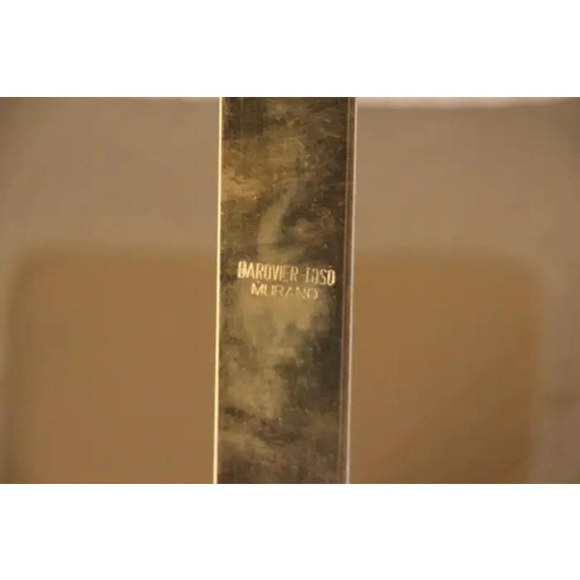 Milky White Twisted Murano Glass and Brass Photo Frame by Barovier E Toso from Barovier & Toso For Sale - Image 6 of 13