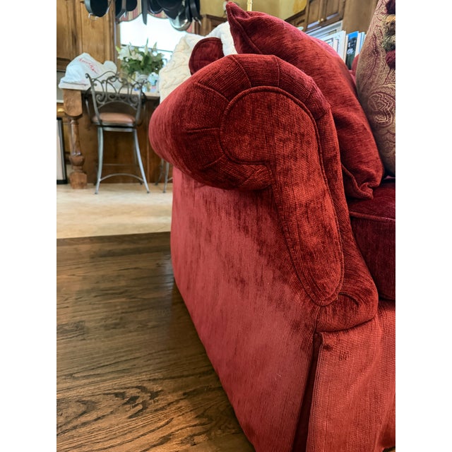 Traditional Ethan Allen Marris Camelback Sofa From 2004 For Sale - Image 3 of 7