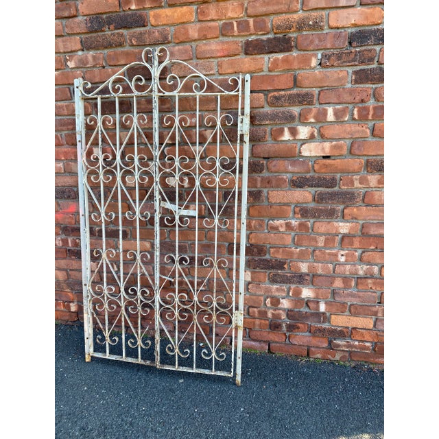 1950s French Iron Two Panel Gate For Sale - Image 10 of 12