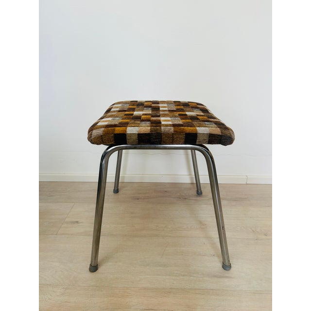 Vintage Ottoman by Kovona, Czechoslovakia, 1970s, in Restored conditions. Designed 1960 to 1969 This piece has an...