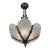 French Art Deco Chandelier by B. Morin & Val Saint-Lambert 1920s For Sale