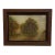 Vintage Framed Rural Landscape Painting on Canvas Board, Signed g.e.k. For Sale