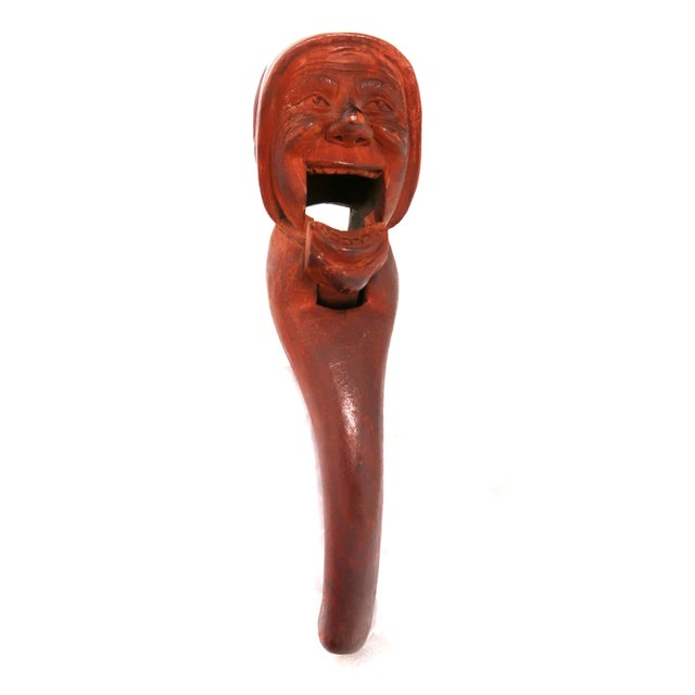 Brown Well-Carved Antique Wood Bavarian Nutcracker, 19th Century For Sale - Image 8 of 12