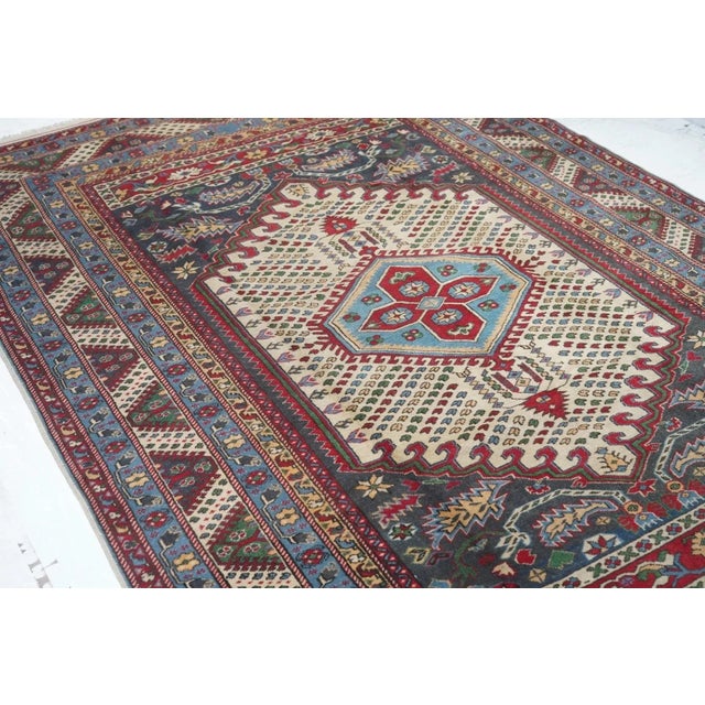 Vintage Shirvan Rug 6'2'' x 9'5'' For Sale - Image 9 of 11