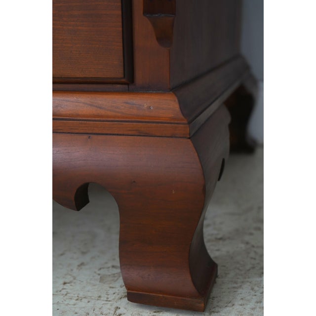 Eldred Wheeler Cherry 2 Piece Armoire Linen Press For Sale - Image 13 of 18