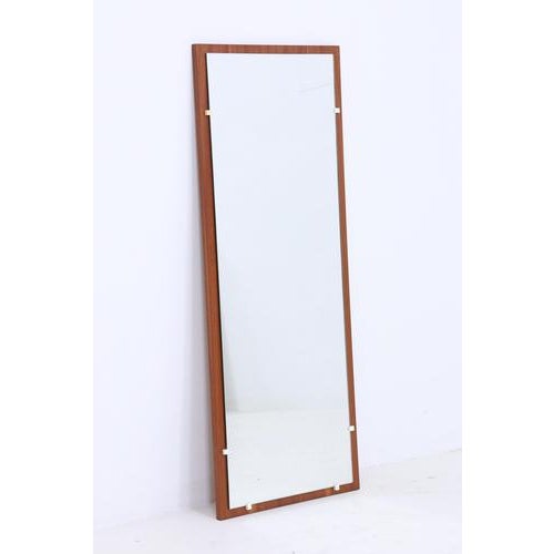 Mid-Century Wall Mirror from VEB Möbelwerk, 1960s For Sale - Image 6 of 8