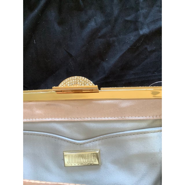 2023 Judith Leiber Natalie Crystal Clutch Shoulder Evening Bag Minaudiere Champagne Gold For Sale - Image 11 of 11
