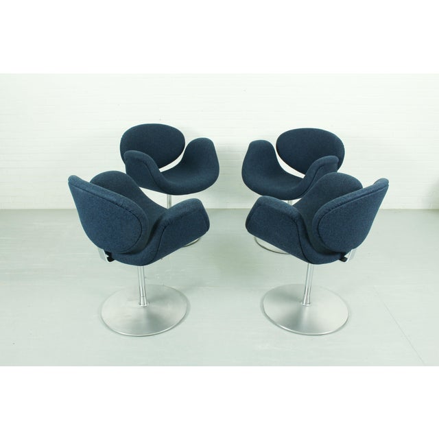 Mid-Century Modern Swivel Little Tulip Dining Chairs by Pierre Paulin for Artifort, 1965, Set of 4 For Sale - Image 3 of 16