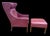 Set of Model 2204 Lounge Chair and 2202 Ottoman by Borge Mogensen For Sale - Image 4 of 6