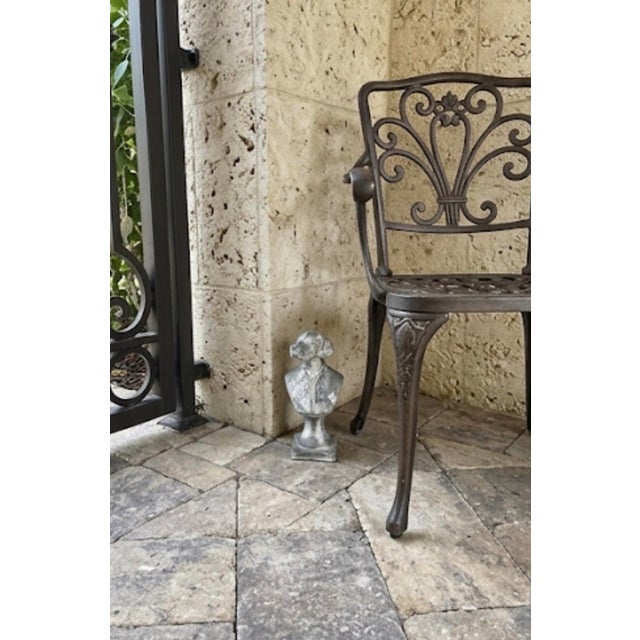 Vintage Anthropomorphic Cast Iron Pointer Dog Bust For Sale - Image 10 of 12
