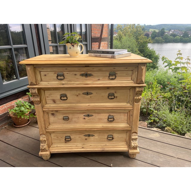 Antique Chest of Drawers in Fir, 1890s For Sale - Image 17 of 18