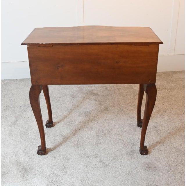 English Queen Anne Lowboy Chest in Walnut, 1890s For Sale - Image 9 of 10