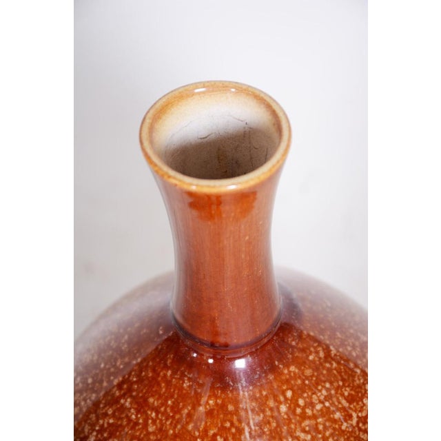 Bauhaus Vase in Glazed Ceramic, Czechia, 1950s For Sale - Image 4 of 7
